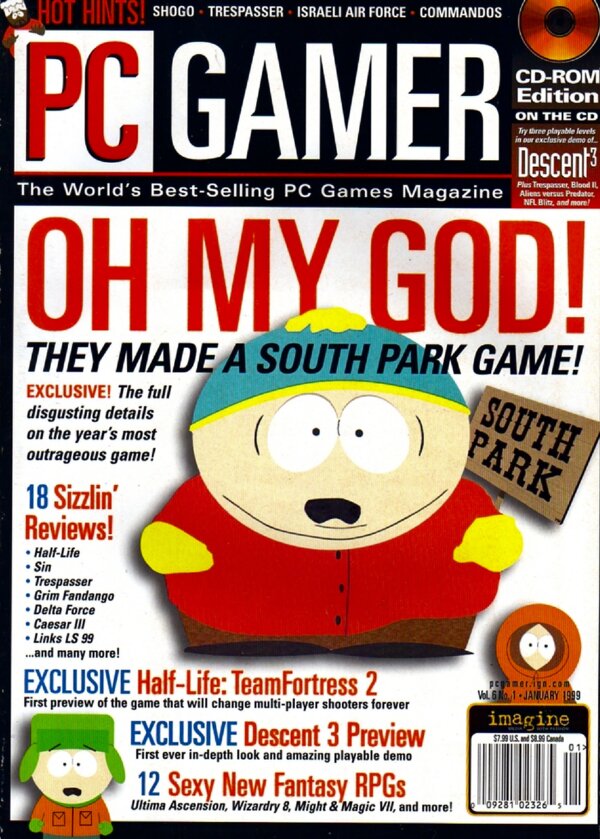 PC Gamer US   Issue 056 (Vol. 6 No. 1   Jan 1999) cover